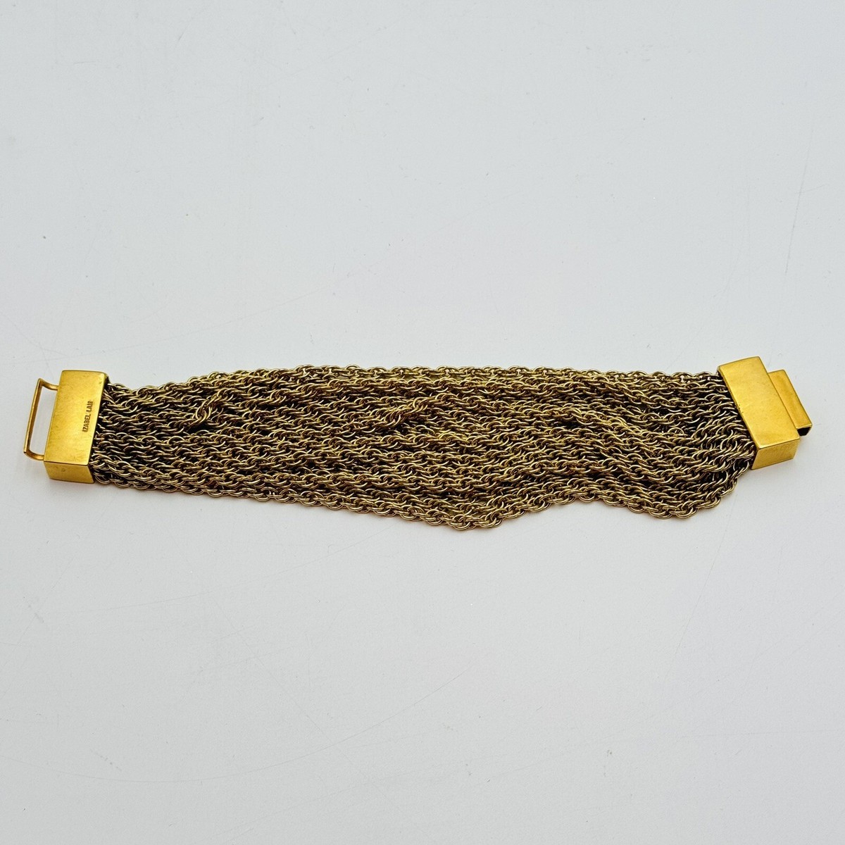 IZABEL LAM Multi Strand Gold Tone Bracelet 20 Strands & Pididdly Heart Necklace View 6