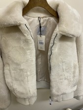 Faux Fur Cream Bomber Rachel Jacket