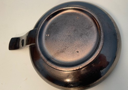 Manico piatto casseruola vintage ala rossa bronzo loto rivestimento MCM panettiere 1,25 quarti - Foto 13 di 24
