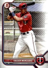 2022 Bowman #BD-11 Yasser Mercedes Minnesota Twins
