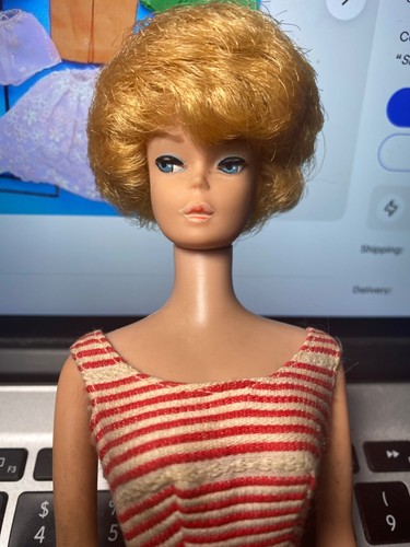 *NEUWERTIG* VINTAGE 1964 BARBIE DOLL with BLONDE BUBBLE CUT HAIR: Mattel Doll #850 - Bild 17 von 24