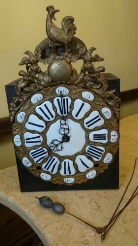 Clé De Remontage Horloge Pendule Laiton - N°10, Carré 4.75 Mm - France