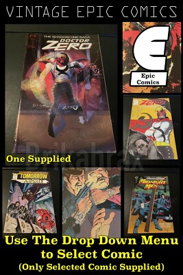 Epic Comics: Doctor Zero, Tomorrow Knights, Midnight Men +More (Select Comic)