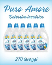 Puro Amore detersivo lavatrice Blu 45 Lavaggi x 6 Totale 270 Lavaggi