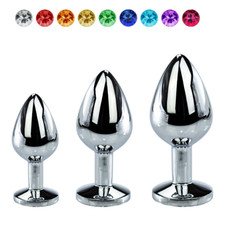 Analplug Auswahl Edelstahl Kristall Butt Plug Sexspielzeug Dildo Anal St&ouml;psel