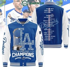 Dodgers Big LA 2024 Champions Baseball Jacket, S-5xl, Christmas Gift