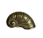 Vintage Brass Nautilus Seashell Home Decor Wall Hanging