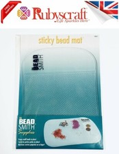 Bead Smith Jeweller Clear Sticky Surface Bead Mat 7.5x7.5inch Leaves no Residue