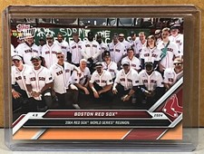 2024 TOPPS NOW #59 BOSTON RED SOX 2004 World Series Reunion Orange Parallel 5/5