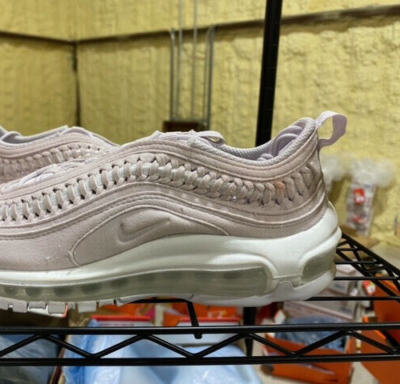 SMALL STAIN Women's Nike Air Max 97 LX Venice Pink Woven White