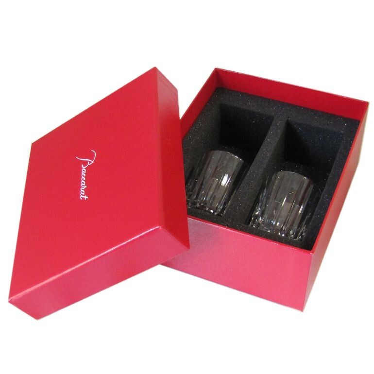 Baccarat Pair Glass Harmony Tumbler crystal glass logo engraving