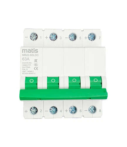 DC-Leitungsschutzschalter Photovoltaik 4-polig 1000V 63A