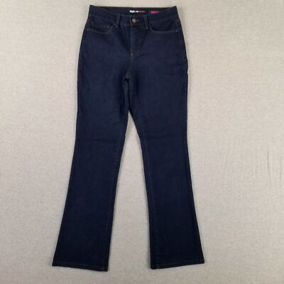 Style&Co Size 4S Boot Leg Jeans Stretch Denim Soft Modern Current Dark Wash