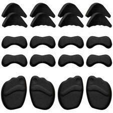 12 Pairs Heel Grips Liner Cushions Inserts for Loose Shoes Heel Pads Toe Filler