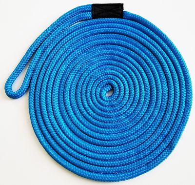Double Braid Nylon Dock Line - 1/2'' x 30' - UV Coated / Non-Fading - ROYAL BLUE 