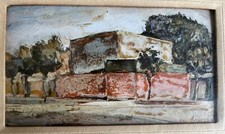 Domingo Pronzato 1881-1971 Olio su Cartone 1937 Firma in Basso a Destra e Verso