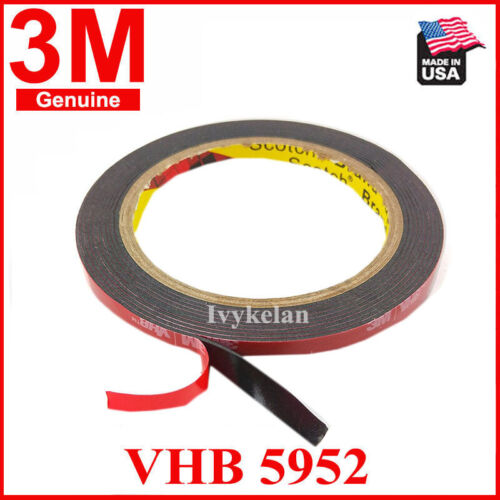 1 Roll 3M VHB 5952 Heavy Duty Double Side Adhesive Acrylic Foam Tape 4mm x 3M - Picture 1 of 1