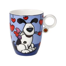 Goebel Künstlertasse Ed Heck Love Dog 67200091 Serie Pop Art - Hund