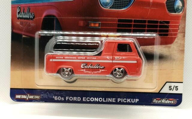 Hot Wheels /'60s Ford Econoline Pickup Red Car Culture Shop Trucks Flc24 2018 for sale online