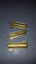Lot of 3 Dale Power Resistor w/ Spade Lug Terminals, 50W, RH-50