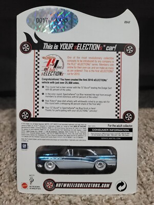 Hot Wheels RLC 2010 – Buick 57 – Édition Limitée 3455 Ex – Sans Boîte
