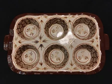 Temptations by Tara - 6 Muffin Cupcake Pan Old World Brown