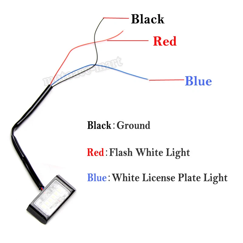 Kit de luces traseras LED con soporte de matrícula CNC para Honda EE. UU. Ducati Yamaha Suzuki Foto 2 de 4