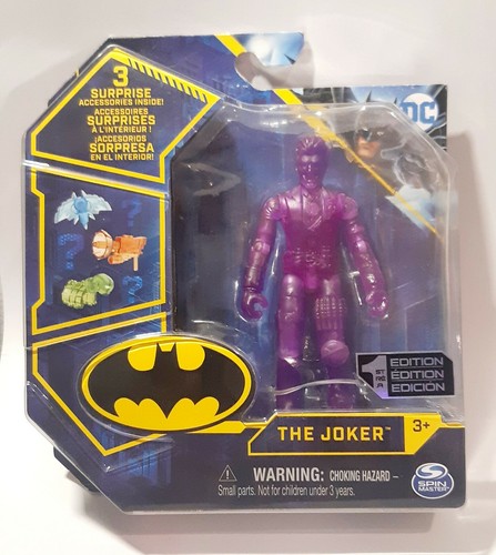 Translucid Joker DC Comics Caped Crusader Spin Master Primera Edición 4" - 第 1/6 張圖片
