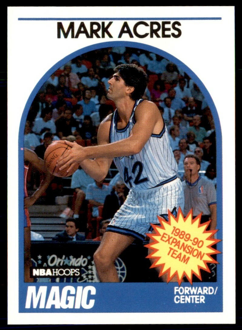 1989-90 Hoops Mark Acres Orlando Magic #307