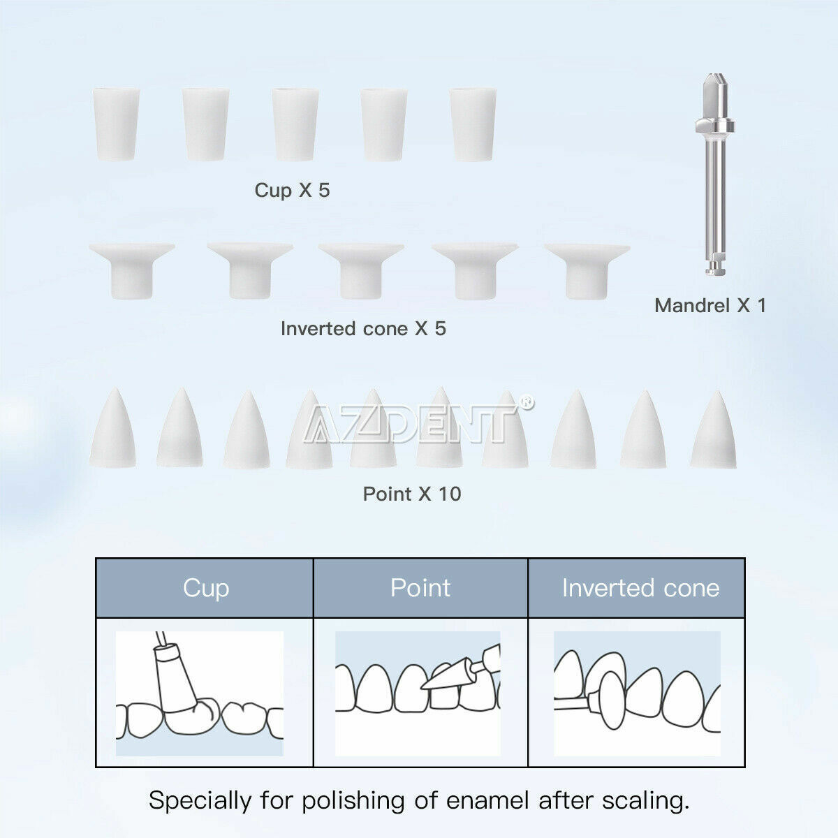 20pc Polisher Dental Restoration Composite Finishing Polishing Cups