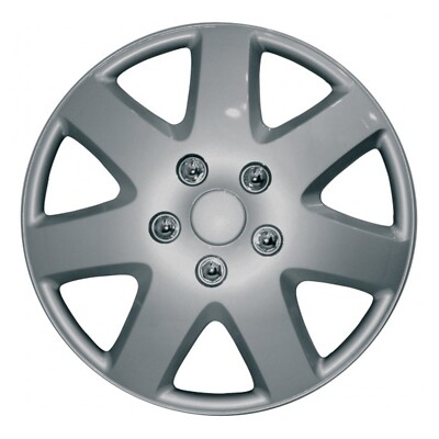 Premium Tempest Radkappen - 4er Set - 15 Zoll - silber - Streetwize SWUX44