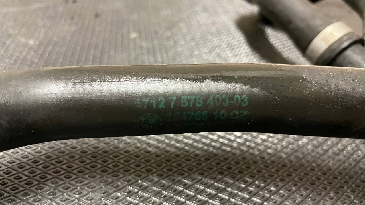 BMW F10 Engine Cooling Water Coolant OverFlow Hose Pipe Line 7578403 eBay