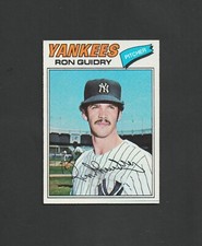 1977 Topps RON GUIDRY #656   NY Yankees ~  Nice card!
