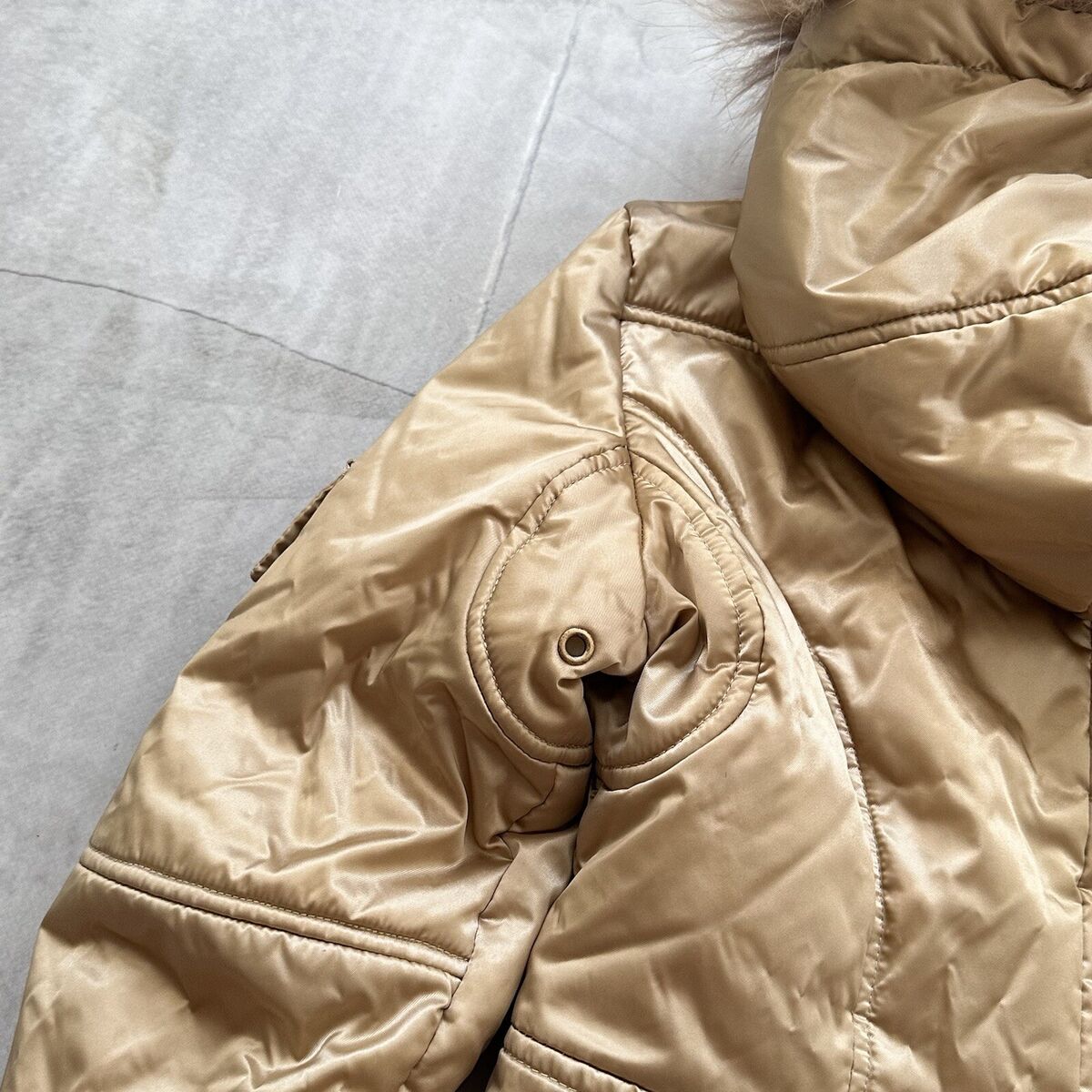 Strap Jacket LGB If Six Was Nine Style Faux Fur Zip Hood Strap Jacket LGB If Six Was Nine Style Faux Fur Zip Hood