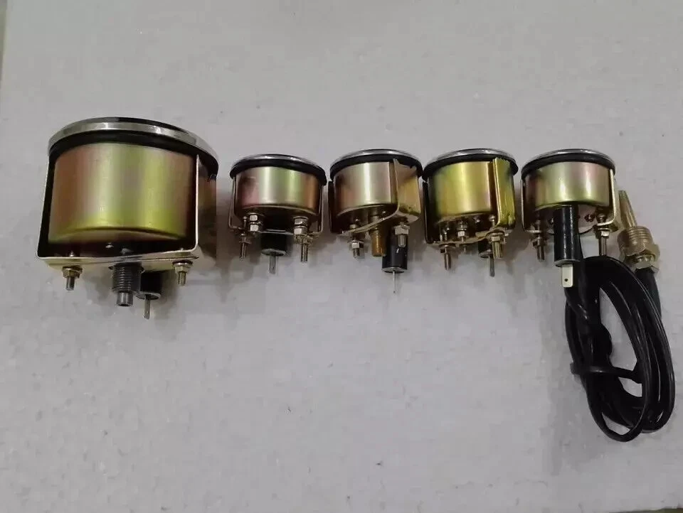 For Willys MB Jeep Ford GPW Miles Speedometer Temp Oil Fuel Amp-OLIVE Gauges Kit - Image 2 of 3