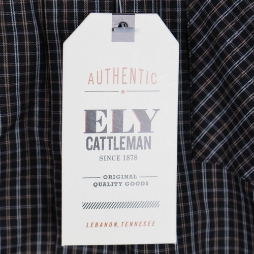 Ely Cattleman Long Sleeve Western Shirt Checkered Size Medium - Picture 4 of 8