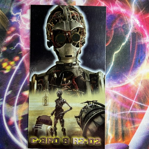 1999 Topps Star Wars Episode 1 Widevision Series 1 Foil C-3PO R2-D2 & #F10 0i1i - Picture 1 of 2