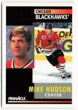 1991-92 Mike Hudson Pinnacle - Chicago Blackhawks