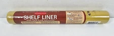 Vintage 1978 NOS Rubbermaid Shelf Liner Gold 10'  x 12"