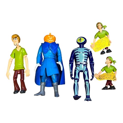 Scooby Doo Figures Lot - Shaggy, Headless Horseman, Skeleton Man 5 ...