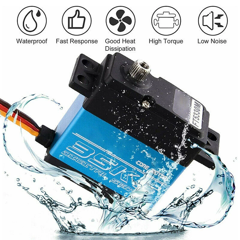 2x FT5330M 35kg Digital Servo Metallgetriebe Lenkgetriebe für RC Car Boat Robot - Bild 4 von 4