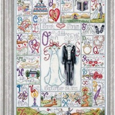 Wedding Memories Cross Stitch Kit - Cherish Your Special Day with this Record-Ke