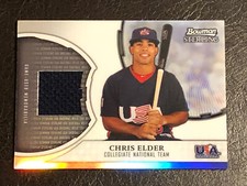2011 Bowman Sterling Chris Elder Card #USAR-CE Mint PATCH Rookie RC USA Baseball