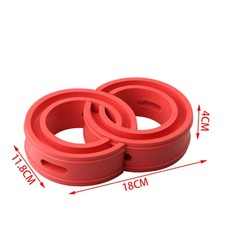 Suv Car Interior Shock Absorber Coil Spring Power Cushion Buffer Red Rubber 2pbg