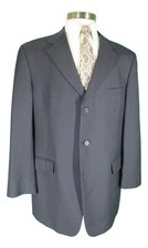 Brooks Brothers 346 Mens Blue 3 Btn Wool Suit 44L