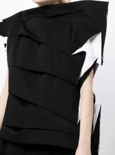 COMME des GAR ONS Folded All Over GL-J009 Asymmetric Jacket Size S. 1725 NEW