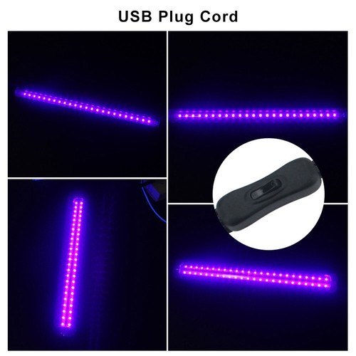 24LED UV Black Light Bar Fixtures Ultraviolet USB Lamp Strip DJ Party Club - Picture 16 of 48