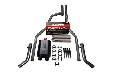 Ford F150 15-20 2.5'' Dual Exhaust Kits Flowmaster Super 40 Slash Tip Corner