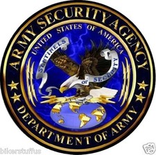 Army Security Agency Asa Bumper Sticker Helmet Sticker Tool Ox Sticker Laptop