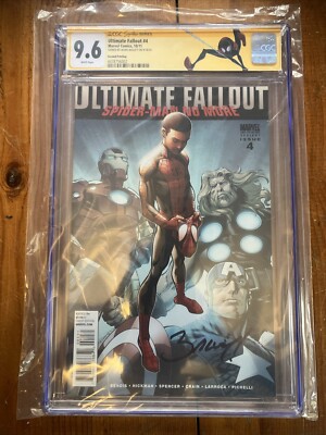 ULTIMATE FALLOUT#4 CGC SS Bagley - 2nd Print, First App Miles Morales/Spider-Man